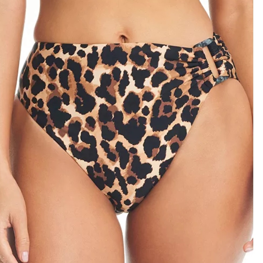 NWT Bar III Cheetah Print Bikini Bottoms Size XL